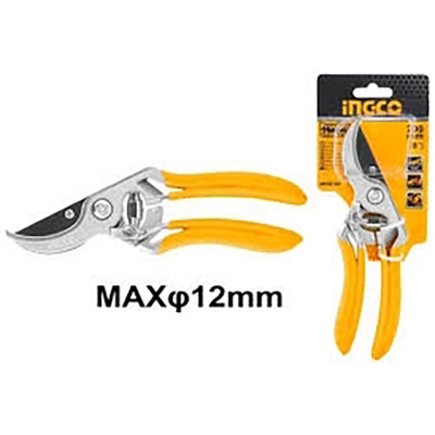 Picture of INGCO 8'' (200mm) Pruning Shear With Carbon Steel For Gardening(Amber Orange)