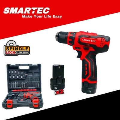 Picture of Smartech 12 volt Metal torque Drillset.(BRICK RED)