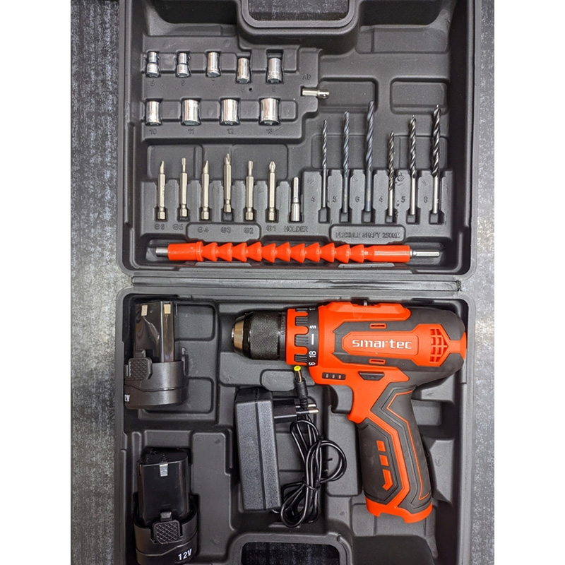Picture of Smartech 12 volt Metal torque Drillset.(BRICK RED)