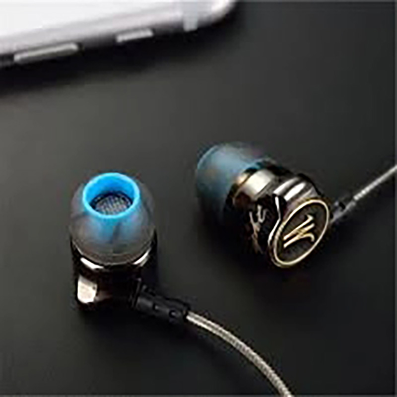 Picture of QKZ DM7 Zinc Alloy HiFi Stereo Bass Earphone With 3.5mm Earphone Jack(Black)