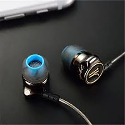 Picture of QKZ DM7 Zinc Alloy HiFi Stereo Bass Earphone With 3.5mm Earphone Jack(Black)