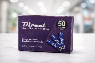 Picture of Direct Blood Glucose Test Strips (25 & 50 Test Strips)