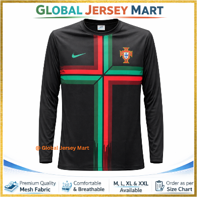 Picture of Portugal Team Jersey- Full Sleeve - Black