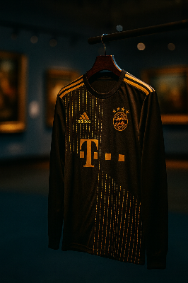 Picture of FC Bayern Munich Football Jersey 24/25 - Full Sleeve (5 Star) - Black