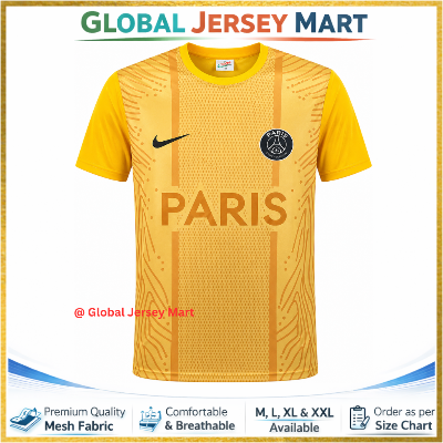 Picture of PSG Football Jersey (PARIS)- Yellow - Yellow