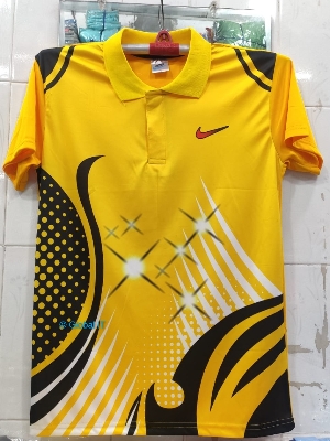 Picture of Sports Badminton Polo Jersey (7 Star)- Yellow - Yellow