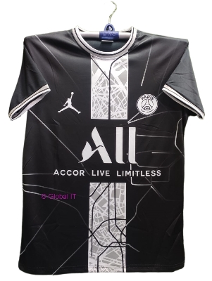 Picture of PSG Football Jersey - Black And White - Black