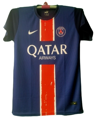Picture of Paris Saint German (PSG) Home Stadium Shirt 2024/25 - PSG Football New Jersey 24/25 - PSG Home Kit 24/25 - Dark blue