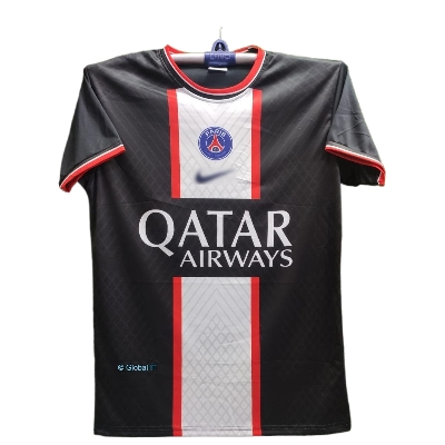 Picture of Paris Saint German (PSG) Football New Jersey - Black - Black