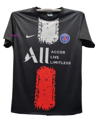 Picture of Paris Saint German (PSG) Football Jersey- Black - Black