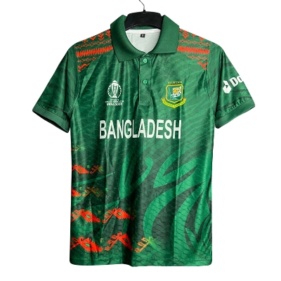 Picture of Bangladesh World Cup Jersey 2023 - Polo Jersey - Bangladesh Cricket Jersey - Green