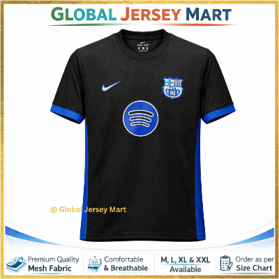 Picture of FC Barcelona Away Jersey 2024/25 – Nike – Spotify – Short Sleeve Football Jersey – Spain/Spanish Football Club Fan Edition - Black