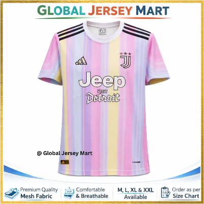 Picture of Juventus Special Edition Jersey 2024/25 – Adidas – Jeep Visit Detroit – Short Sleeve Football Jersey – Italy/Italian Football Club Fan Edition - Multicolor