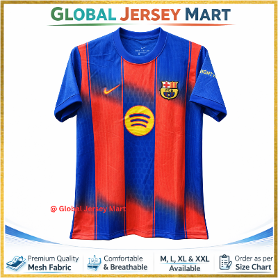 Picture of FC Barcelona Home Jersey 2024/25 – Nike – Spotify – Short Sleeve Football Jersey – Spain/Spanish Football Club Fan Edition - Multicolor