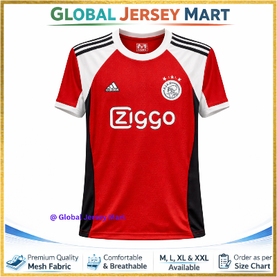 Picture of Ajax Amsterdam Home Jersey 2025/26 – Ziggo Sponsor – Short Sleeve Football Jersey – Adidas Netherlands Club Jersey - Red