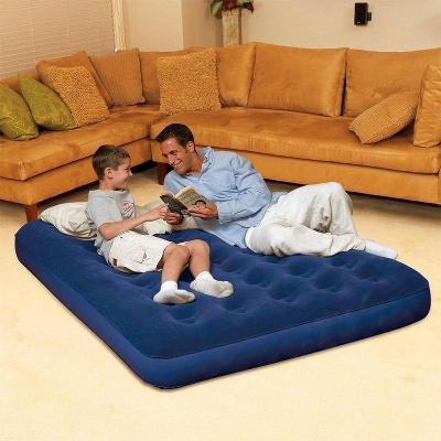 Picture of Double Air Bed With Air Pumper- Blue