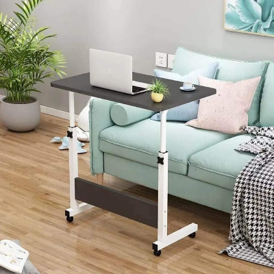 Picture of Wooden Bedside Portable Height Adjustable Studying Desk Over Bed Laptop Table: Enhance Comfort And Convenience With This Adjustable Desk