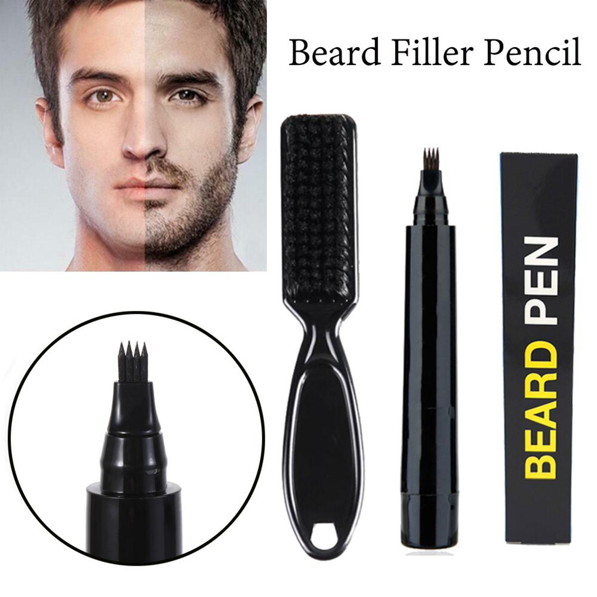 Picture of OXOLO Beard Filler Pencil Men Beard Repair Pen Beard Effective Enhancer Waterproof