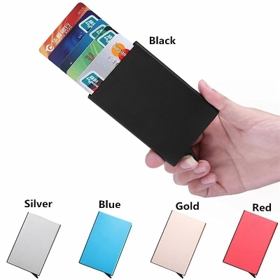 Picture of Credit ID Card Holder Metal Card Case Card Aluminum Wallet
