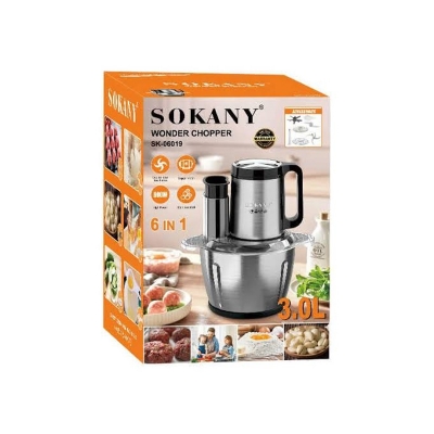Picture of Sokany 6 in 1 Wonder Chopper. blander, Multi-functional 800w 3L 3 Speeds Control 6 in 1 Electric Food Processor Meat Grinder, salad maker 