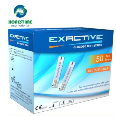 Picture of USA Exactive Vital Test Strips 50 (2x25) Pcs Test Strips + 1 Code Chip With 6+ to 24 Months Expiry Time 