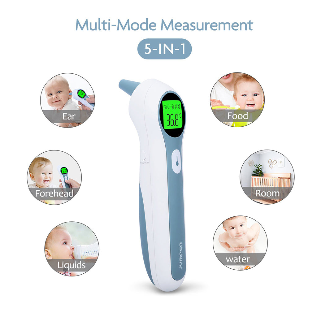 Picture of Jumper Premium JPD FR 300 Non-Contact Infrared Thermometer With 12 Months Replacement Warranty (White)