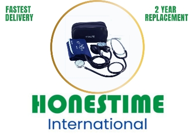 Picture of Swiss Micro Life Manual Blood Pressure Measurement Device with 2 Years Warranty, Stethoscope Included (Black)