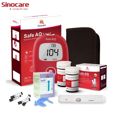 Picture of Sinocare Safe AQ Smart Glucometer Blood Glucose / Suger Test Meter Diabetes Test Machine Blood Glucose Monitoring System 