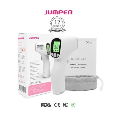 Picture of Jumper JPD-FR202 Best Quality Non-Contact Infrared Thermometer 1 Year Full Replacement Warranty (White)