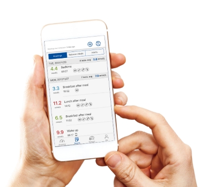 Picture of Bionime Rightest  GM 700S or SB, World's Best Smart Glucometer Blood Glucose Monitor with 10 Test Strips Free - 5 Years Warranty - Taiwan Made (White)