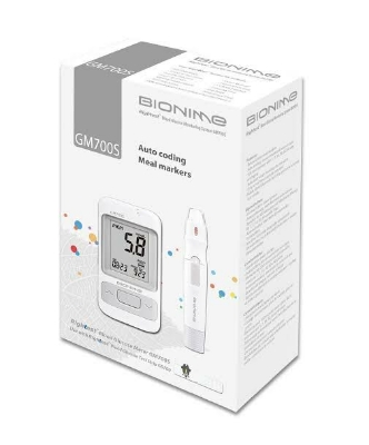 Picture of Bionime Rightest  GM 700S or SB, World's Best Smart Glucometer Blood Glucose Monitor with 10 Test Strips Free - 5 Years Warranty - Taiwan Made (Non Bluetooth)