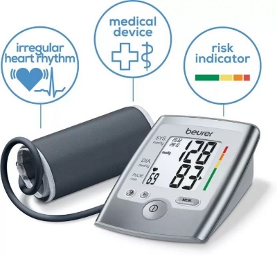 Picture of German Beurer BM 35 upper arm blood pressure monitor  With patented resting indicator (,M (8.7 - 12.5 inch))