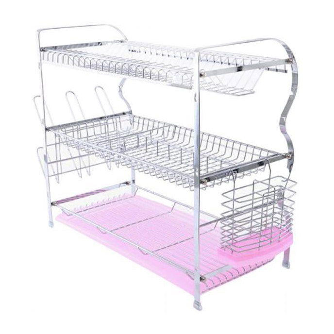 Picture of 3 Layer Dish Drainer And Kitchen Rack - Kitchen Essentials With This Multi-Functional Dish Drainer And Kitchen Rack