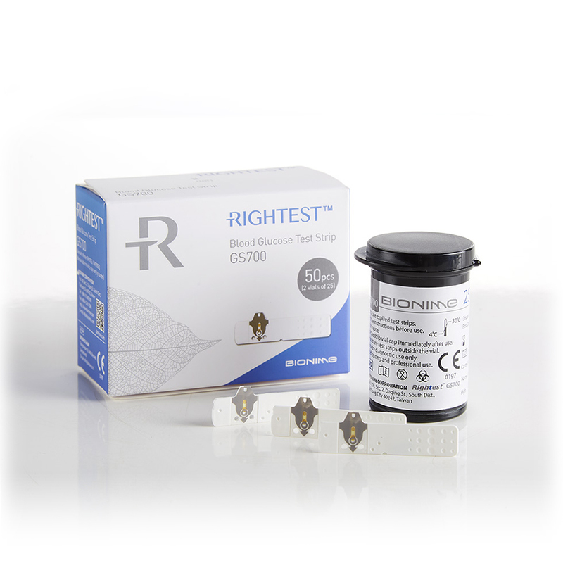 Picture of Bionime 700SB / 700S Blood Glucose Diabetes 50 test strips- 2/3 Years warranty - White by Honestime 