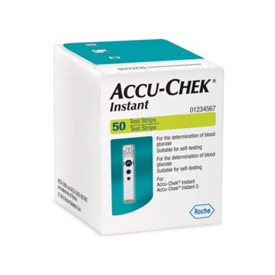 Picture of Accu Chek Instant and Instant S, Blood Glucose Test Strips (50 Strips) Authentic SMS Verification 12 to 24 Months Validity by Honestime 