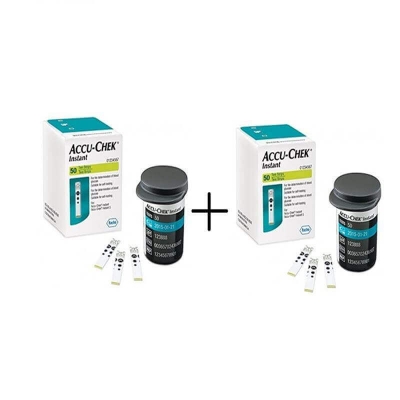 Picture of Accu Chek Instant S, Blood Glucose Test Strips (100 Strips) Authentic SMS Verification 12 to 24 Months Validity by Honestime 