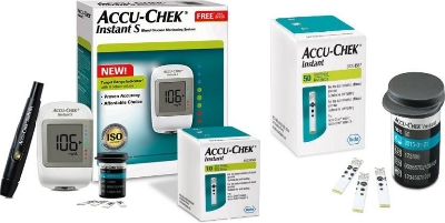 Picture of Accu Chek Instant S, Blood Glucose Test Strips (100 Strips) Authentic SMS Verification 12 to 24 Months Validity by Honestime 