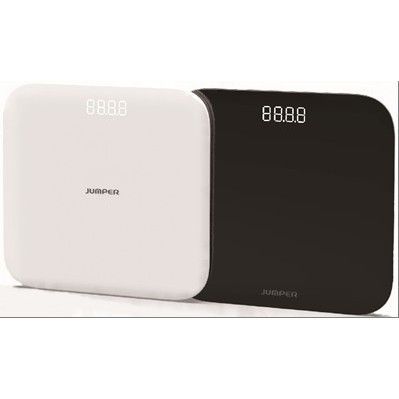 Picture of JUMPER Official JPD BS-200 High Precision Double Tempered Glass Digital Body Weight Scale Device | 1 Year full Replacement Warranty by HONESTIME (White)
