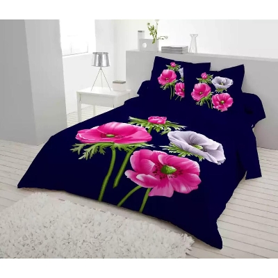 Picture of King Size Cotton Bed Sheet With  2 Pillow Covers