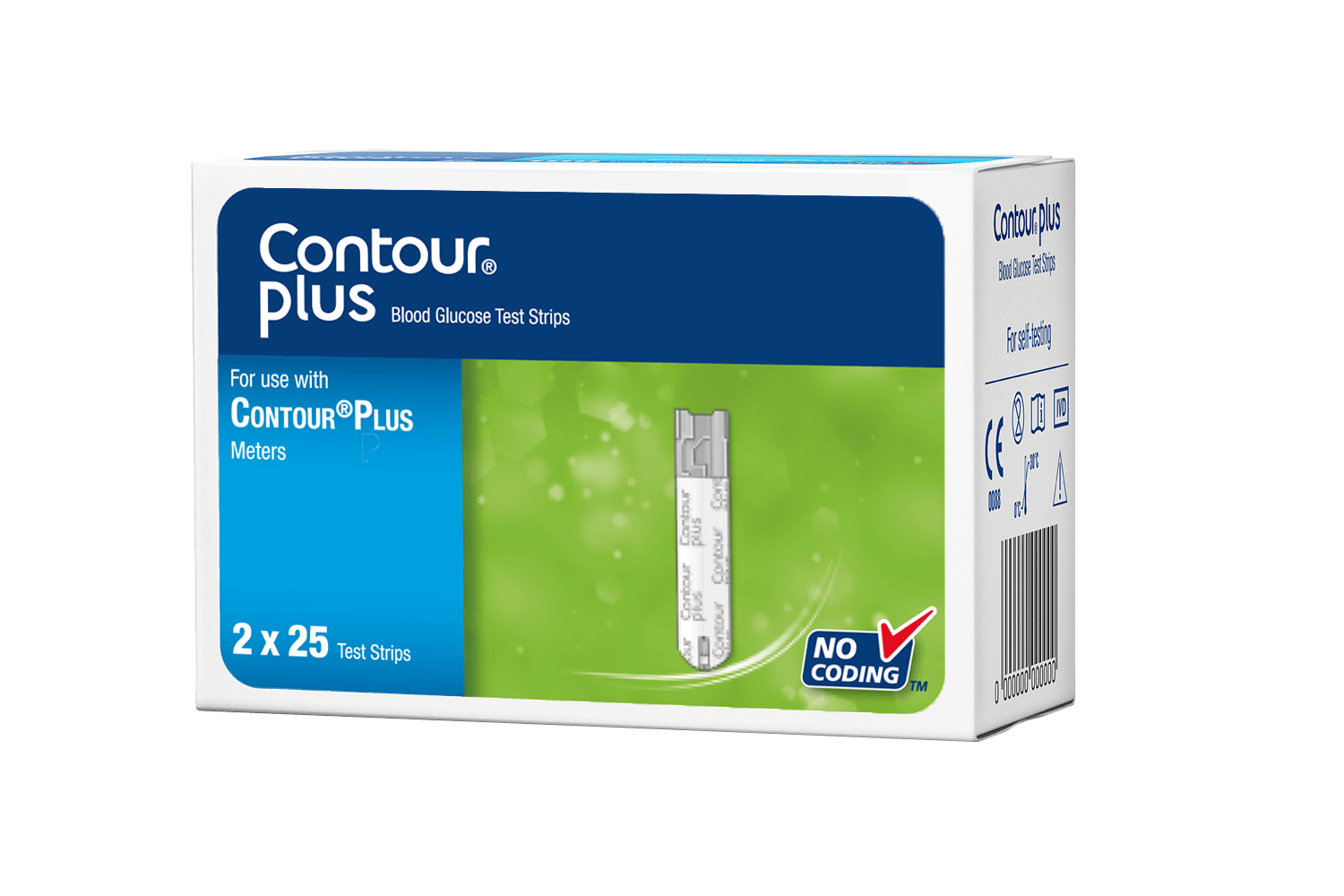Picture of Contour Plus Blood Glucose Test Strips - 50pcs 