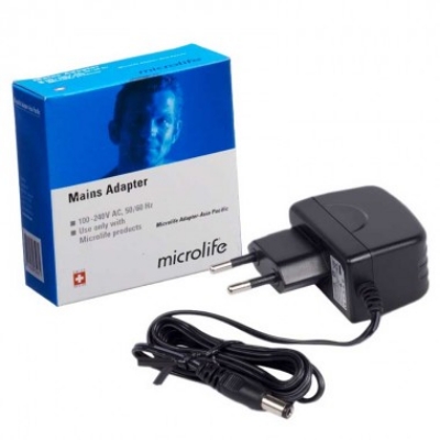 Picture of Swiss Microlife AD-1024C AC Adapter for ( A2-Classic | 3AR1-3P | B3 Classic ) Microlife Blood Pressure Monitor (Black)