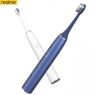 Picture of Realme M1 Sonic Tooth Brush Super Soft Bristol 4 mode Super cleaning Toothbrush includes Detachable 90 days / 3 months last in 1 Charge Type C Rechargeable Electronic Toothbrush (Blue)