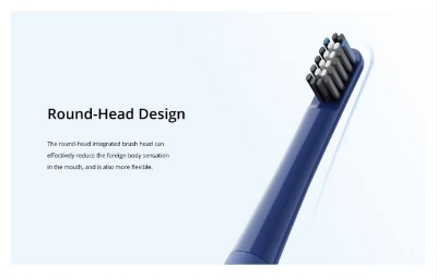 Picture of Realme N1 Sonic Toothbrush Head Single Piece Blue / White (Blue,Mouth)