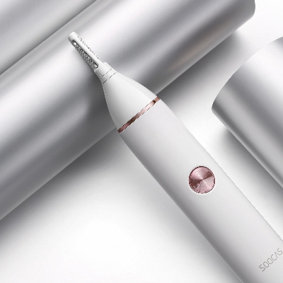 Picture of Xiaomi Soocas IPX5 waterproof  Beard, Moustache , Nose Hair Trimmer Eyebrow Clipper with 6 months warranty by Honestime (White)