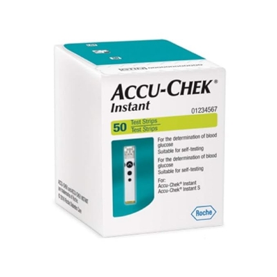 Picture of Accu Chek Instant and Instant S, Blood Glucose Test Strips (50 Strips) Authentic SMS Verification 12 to 24 Months Validity by Honestime 