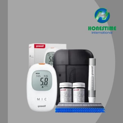 Picture of Yuwell accusure 710 Blood Glucose Meter Test Medical Blood Sugar Meter Glucometer Diabetes Detection Lifetime Warranty By Honestime. (White)