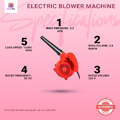 Picture of Electric Blower Machine - Black and Red