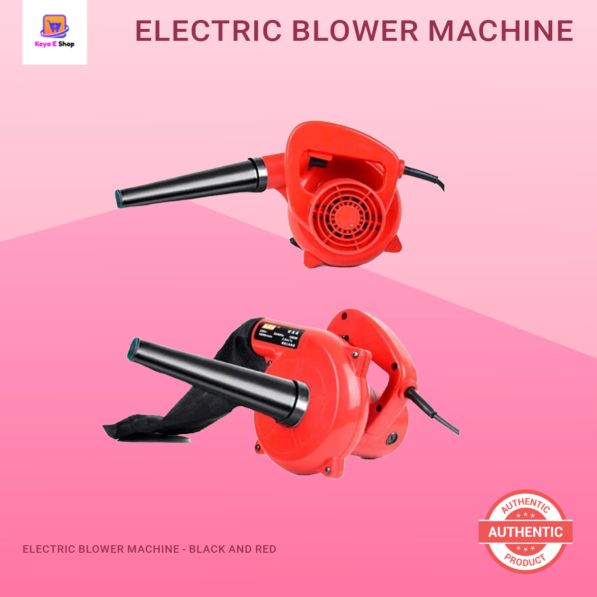 Picture of Electric Blower Machine - Black and Red