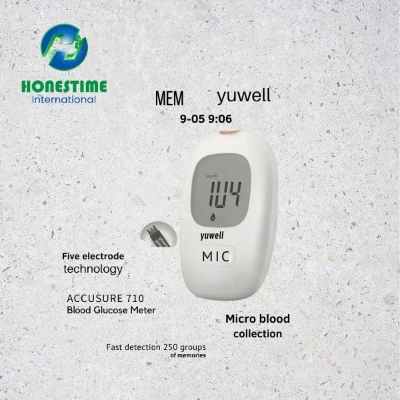 Picture of Accusure 710 Yuwell Sugar Meter Glucometer Strips 50 pcs 