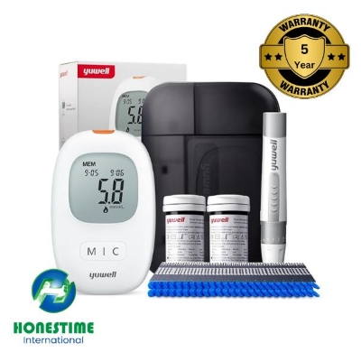 Picture of Accusure Yuwell 582 Blood Glucose Meter 5 Years Warranty By Honestime. (CLEAR)